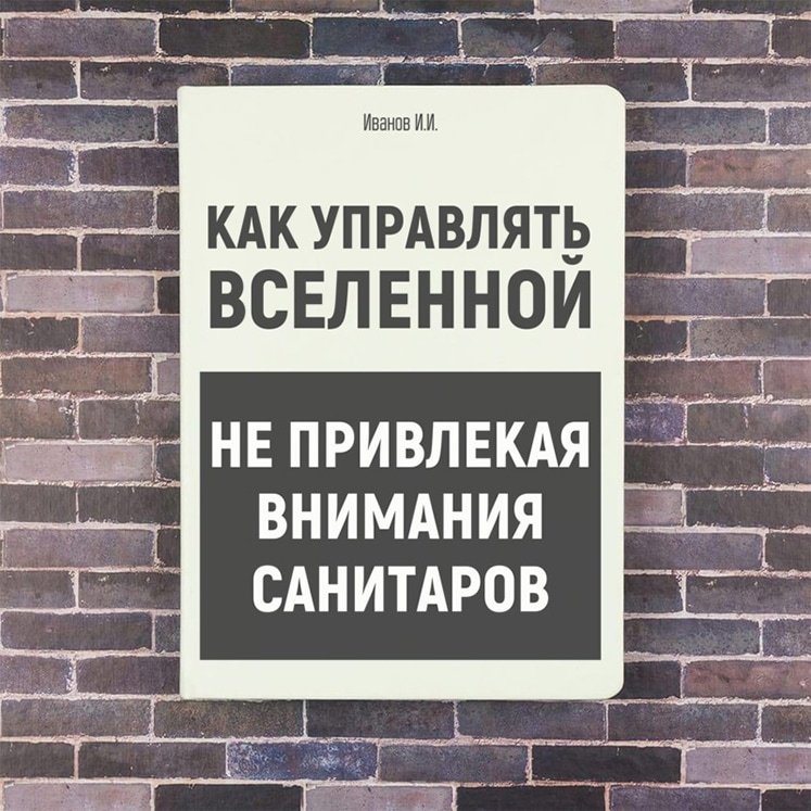 Именной ежедневник Как управлять вселенной, не привлекая внимание санитаров