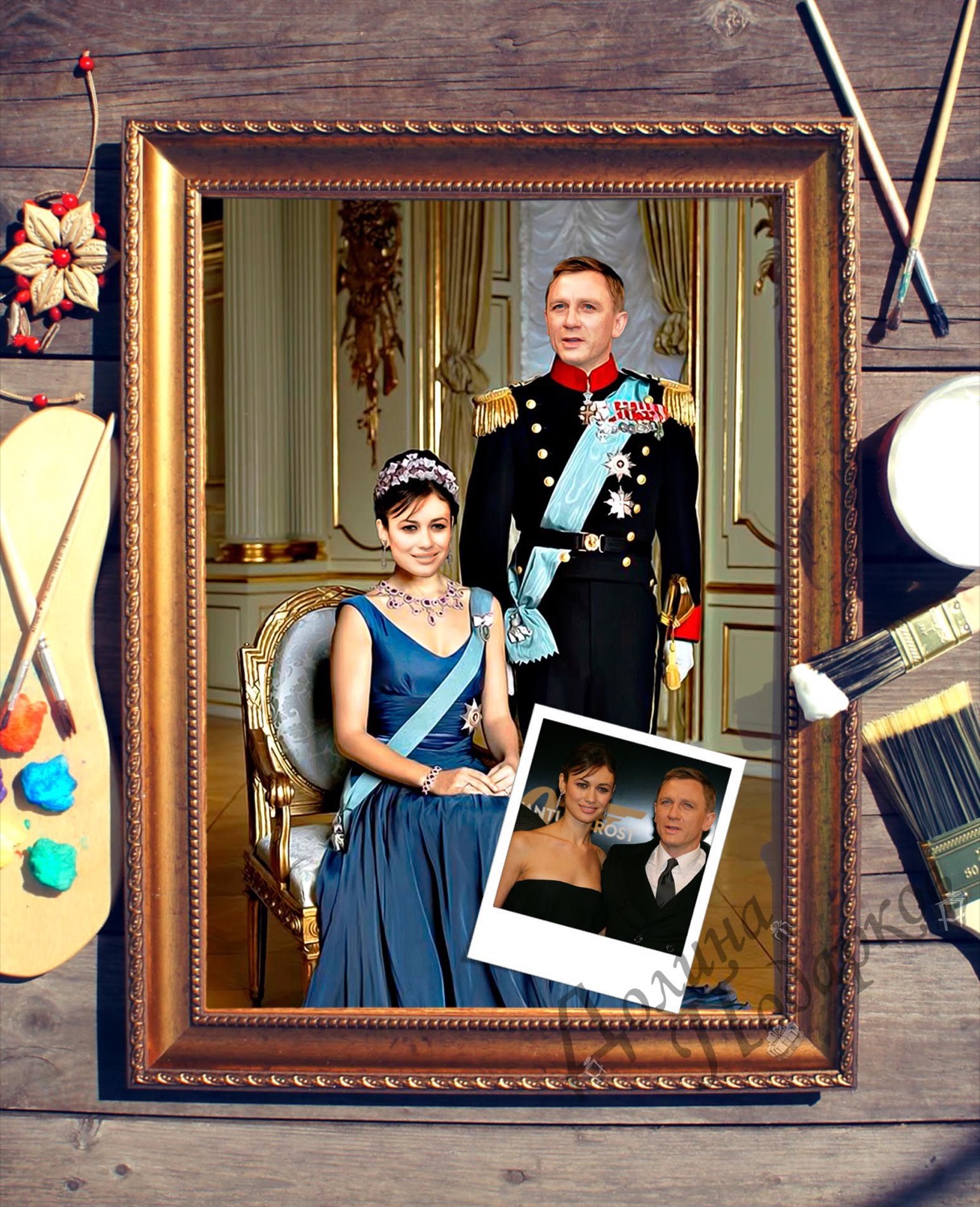 Парный портрет по фото *Принц и принцесса* Долина Подарков