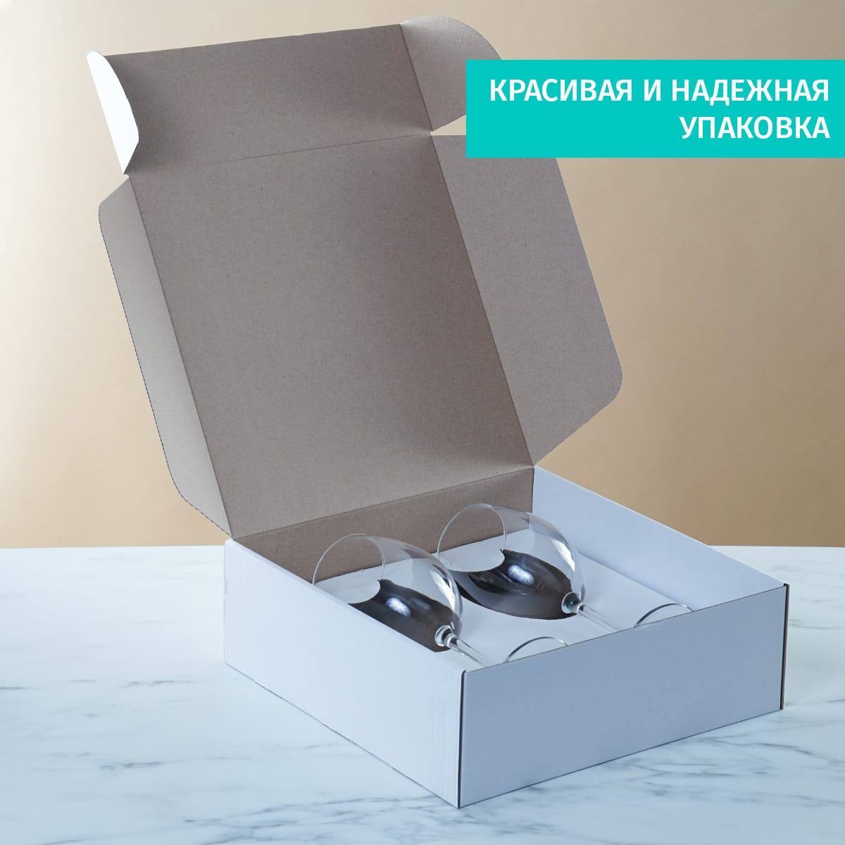 Комплект именных бокалов для вина Влюбленные