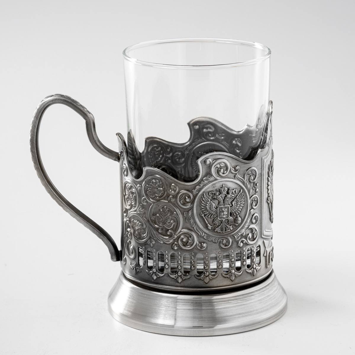 Комплект подстаканников Гербовый в подарочной коробке