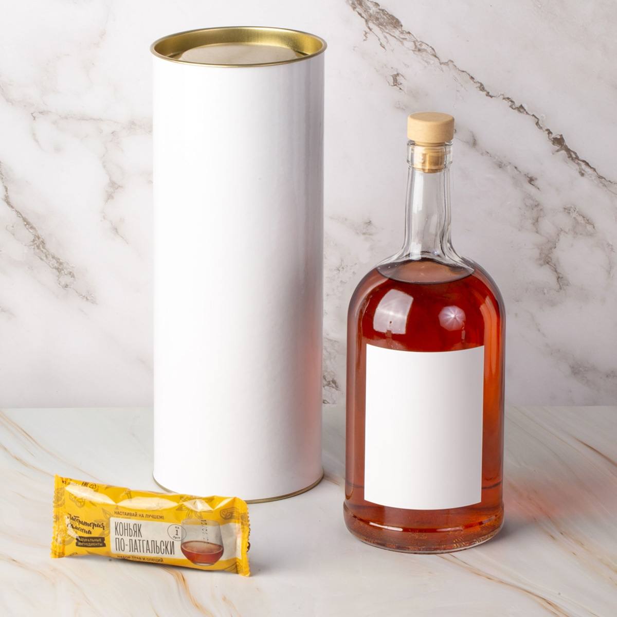 Набор для настойки в тубусе Для крепкого здоровья