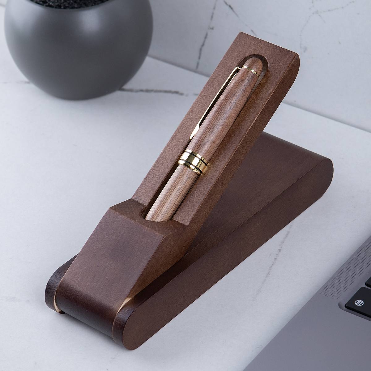 Ручка в подарочном футляре WOOD Лучший учитель географии