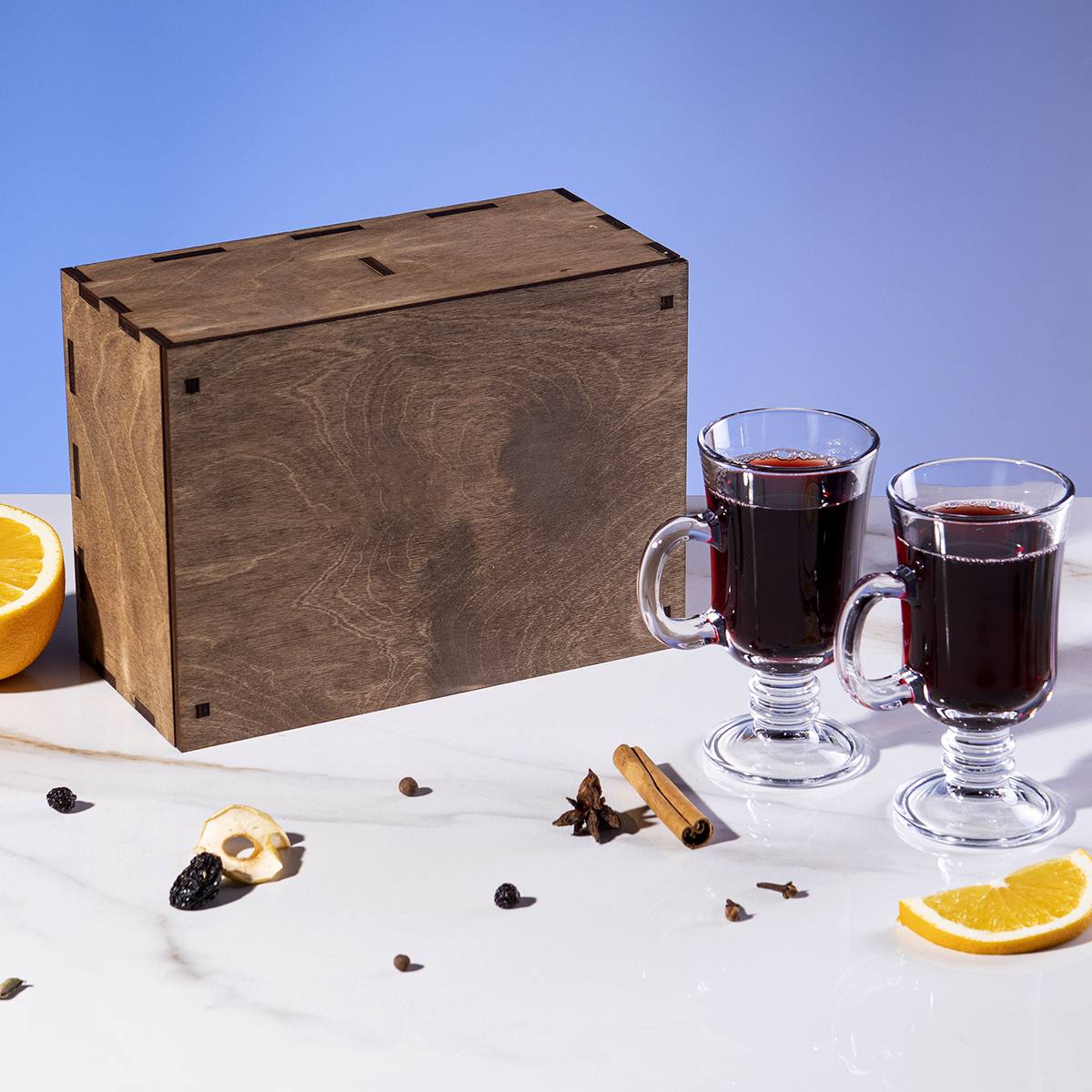 Именной набор для глинтвейна в подарочном футляре Год Лошади