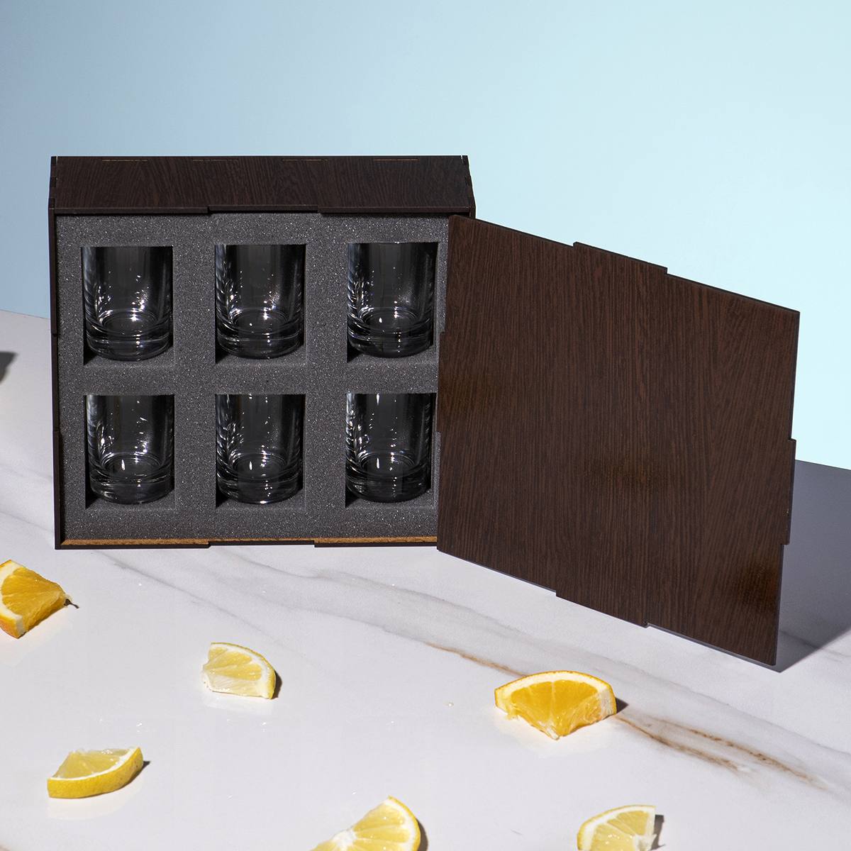 Набор рюмок в футляре С праздником 23 февраля!