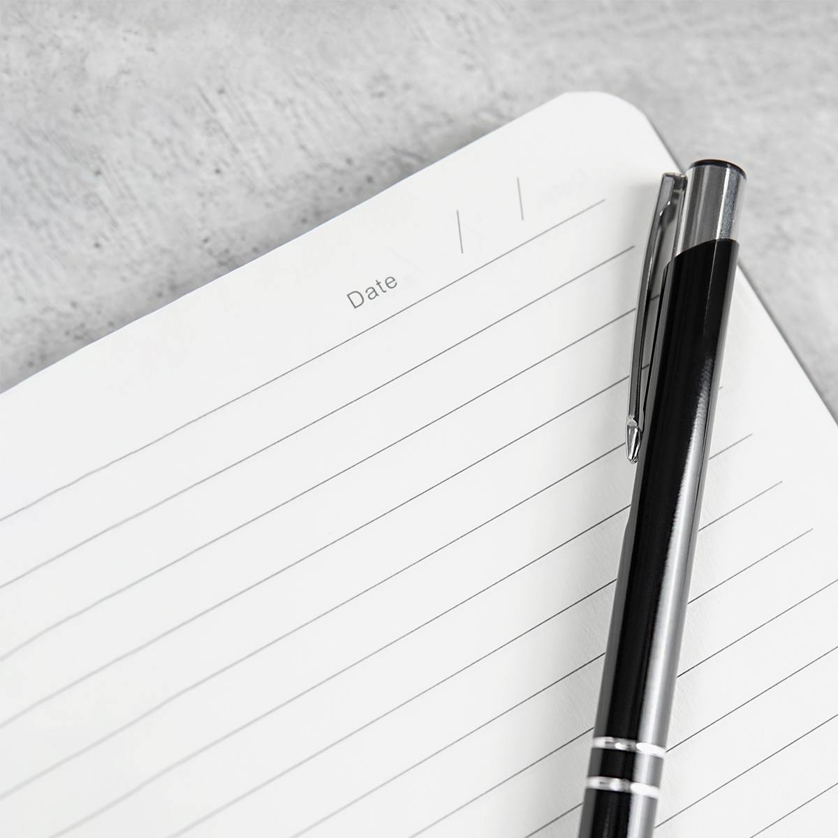 Ежедневник с ручкой Грей с вашей гравировкой