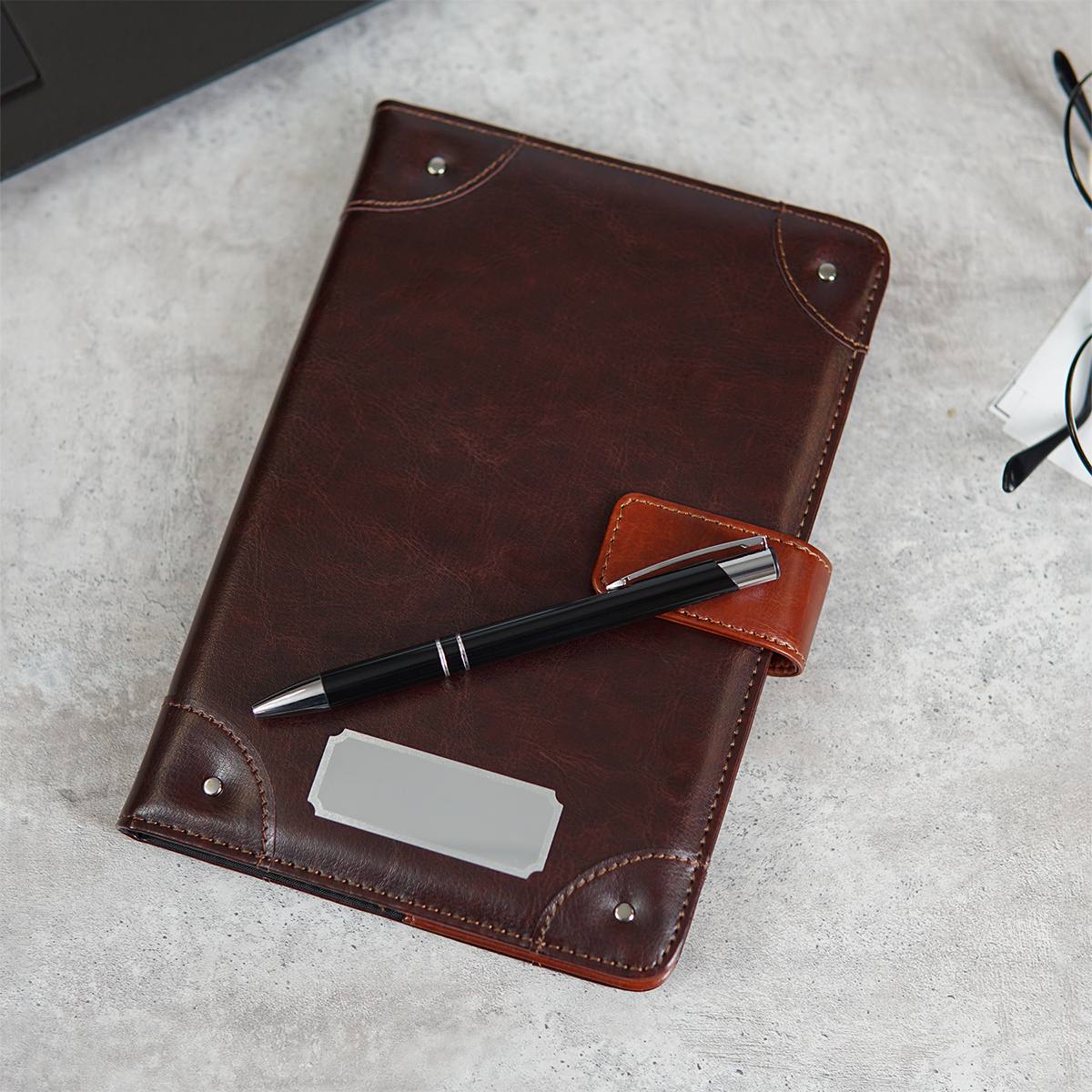 Ежедневник Касабланка с ручкой и гравировкой