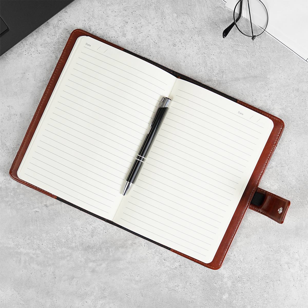 Ежедневник Касабланка с ручкой и гравировкой