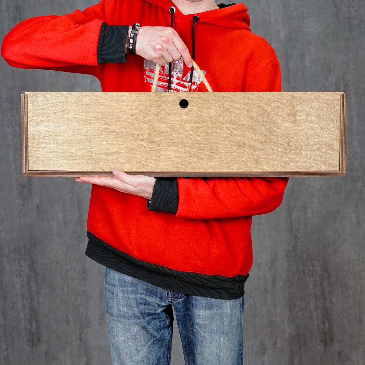 Именной шашлычный набор в деревянном футляре с гравировкой