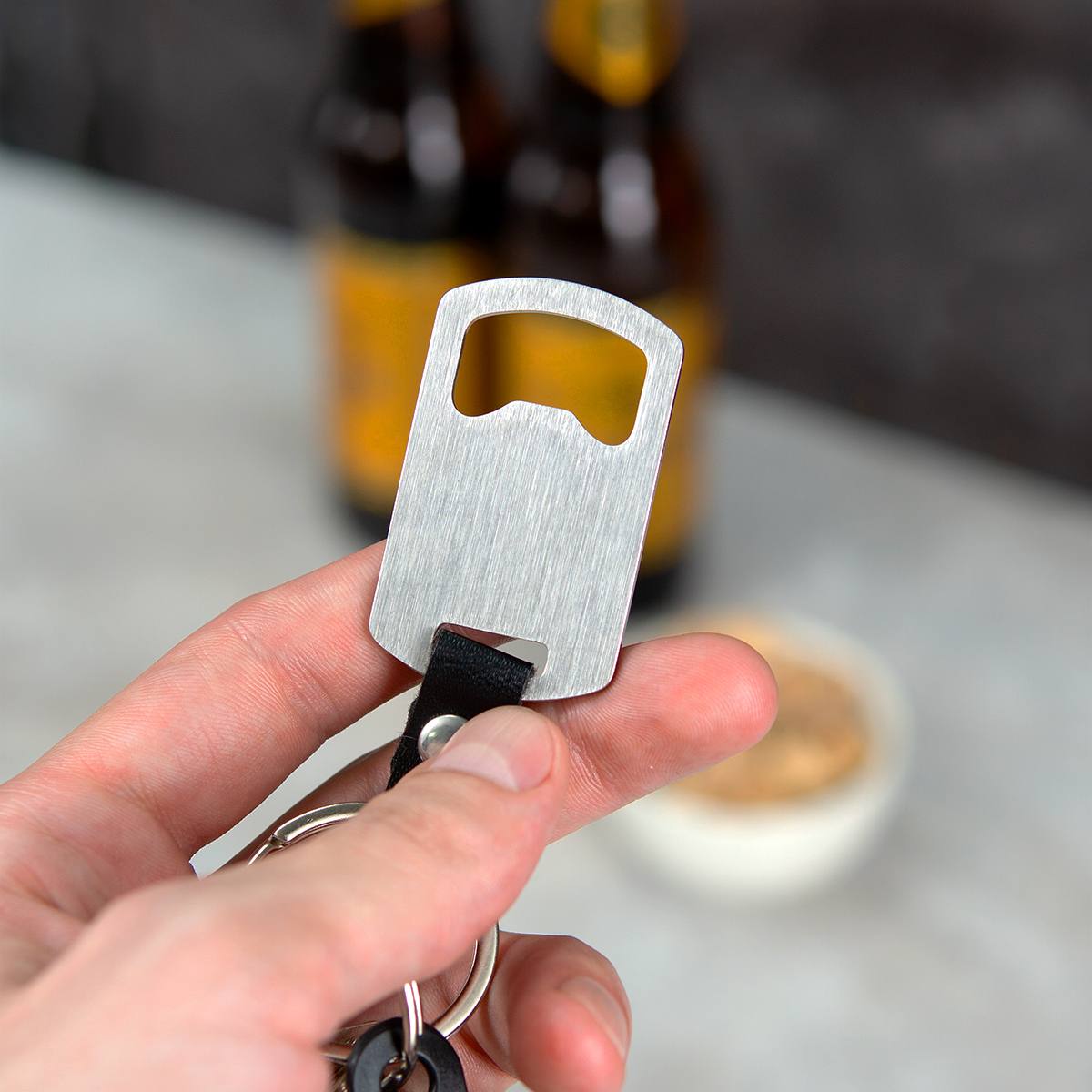 Именной брелок-открывашка ДЕГУСТАТОР