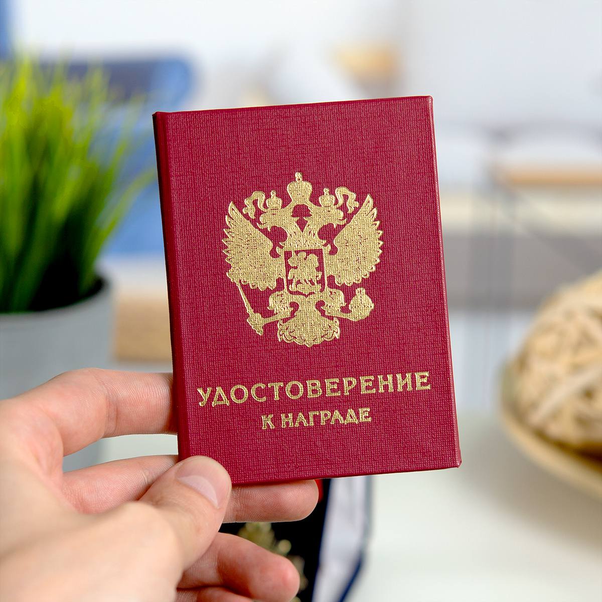 Орден Лучшему дедушке в футляре с удостоверением