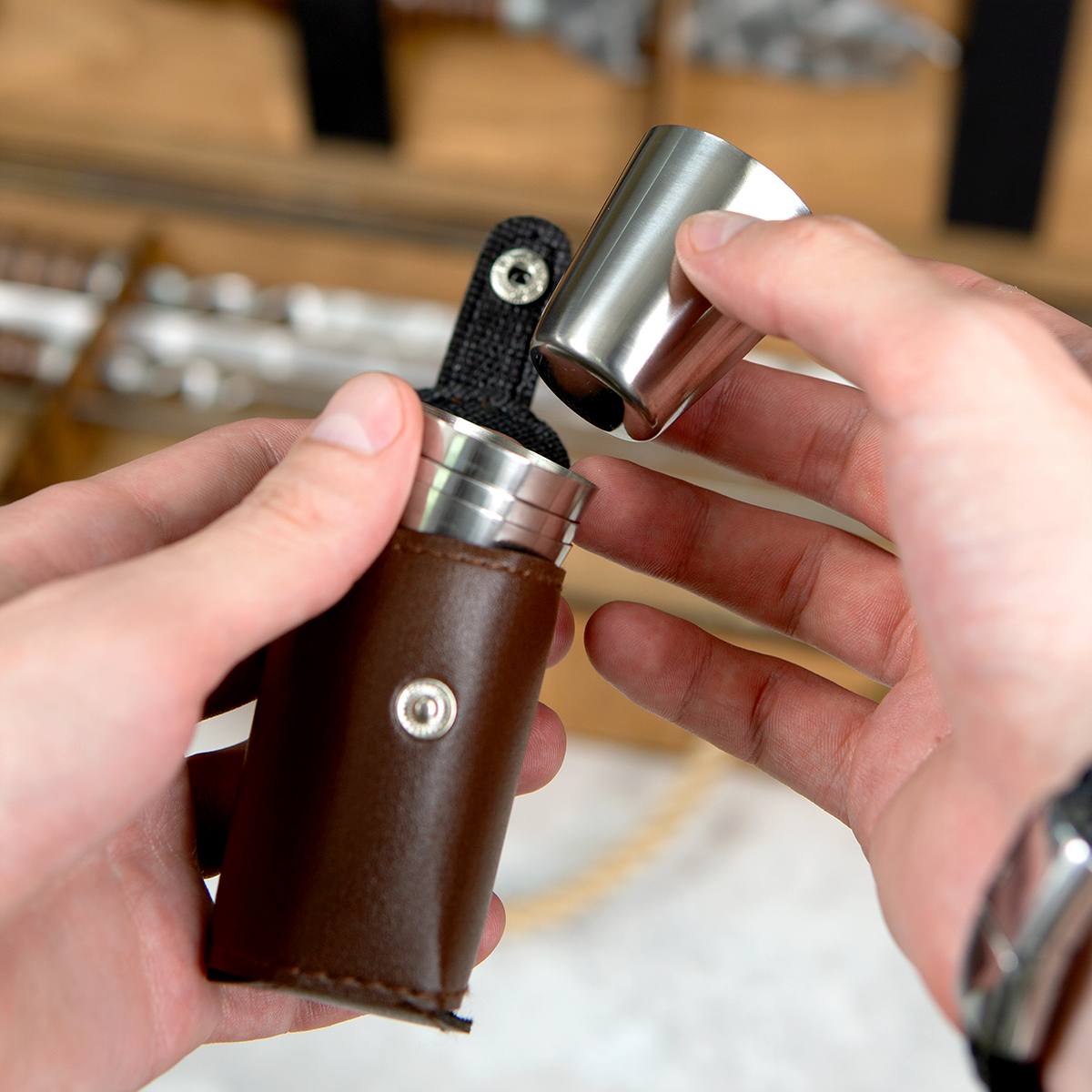 Большой шашлычный набор Король шашлыка с именем