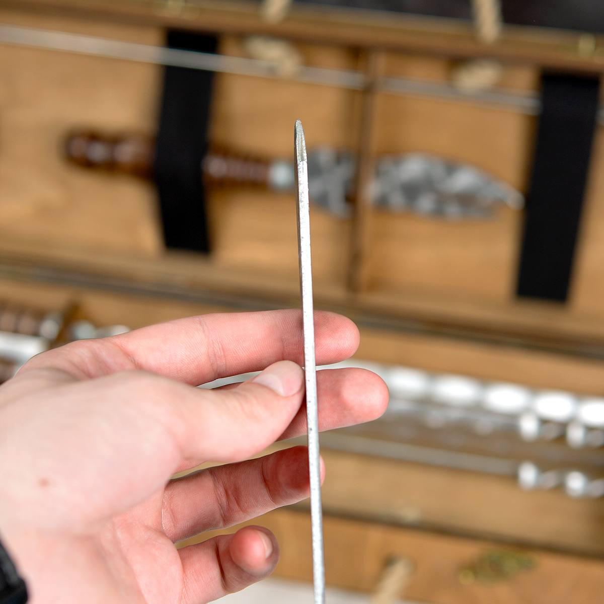 Большой шашлычный набор Король шашлыка с именем