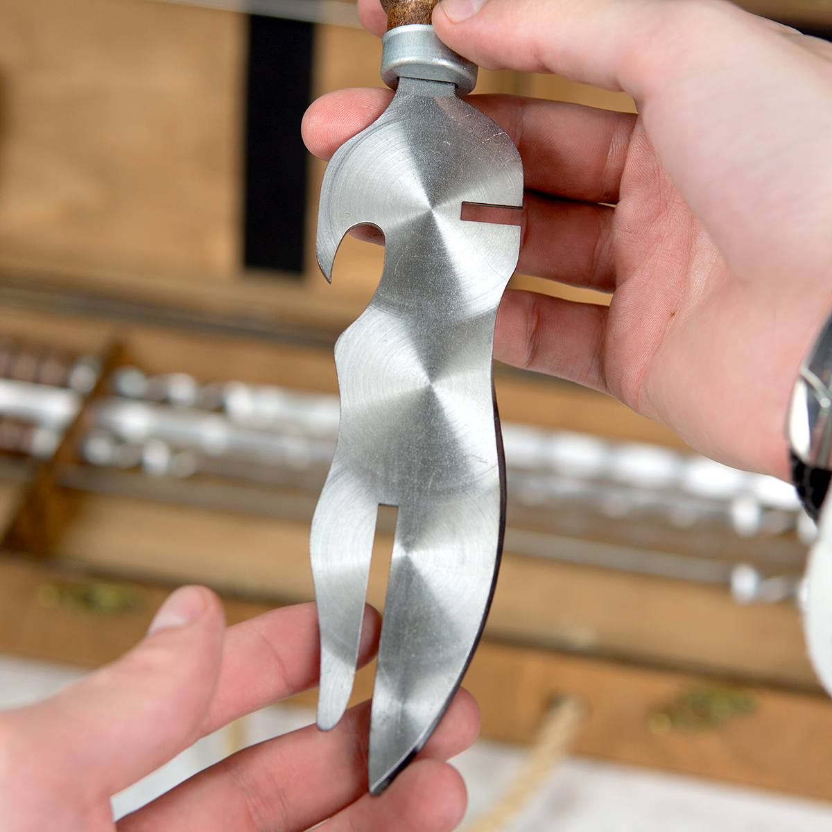 Большой шашлычный набор Король шашлыка с именем