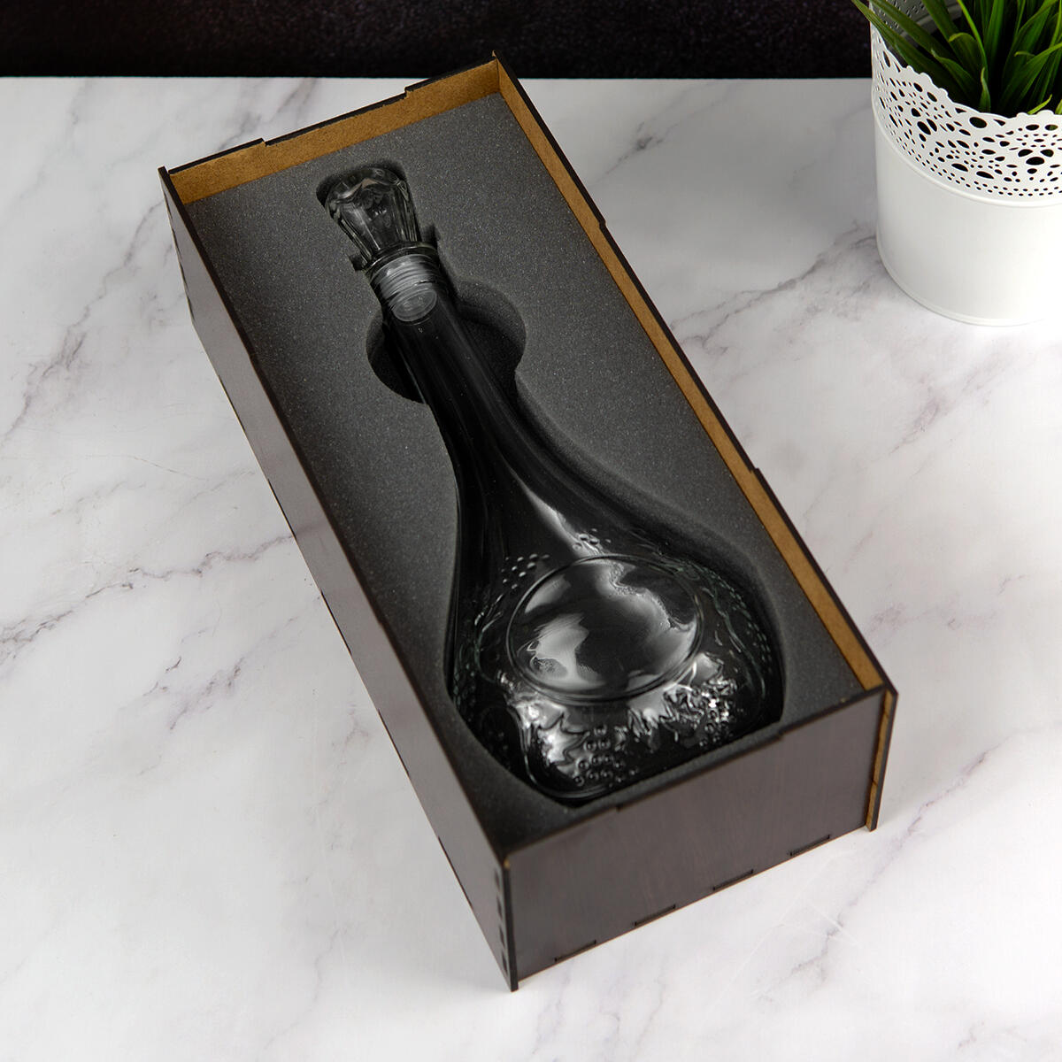 Именной штоф Коньячный в подарочном футляре С 23 февраля