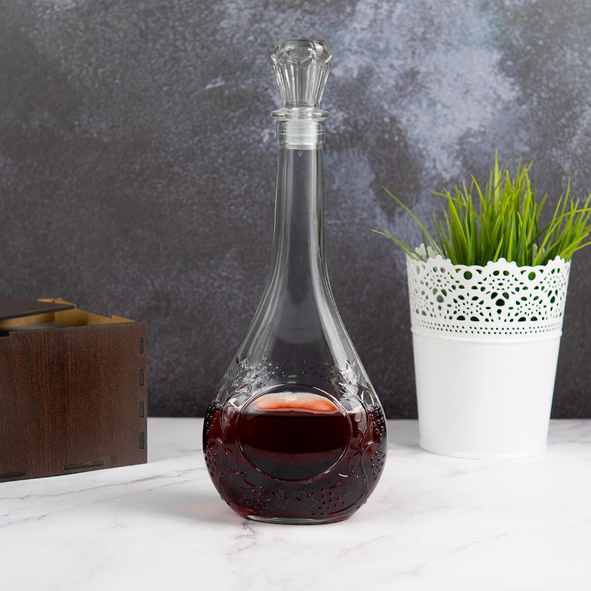 Именной штоф Коньячный в подарочном футляре С 23 февраля