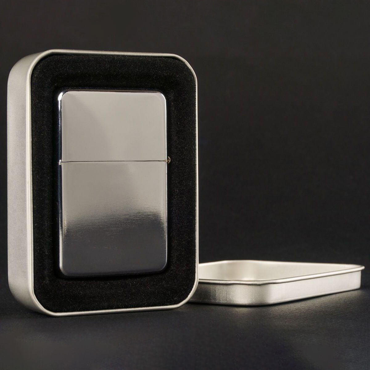 Зажигалка Silver с гравировкой