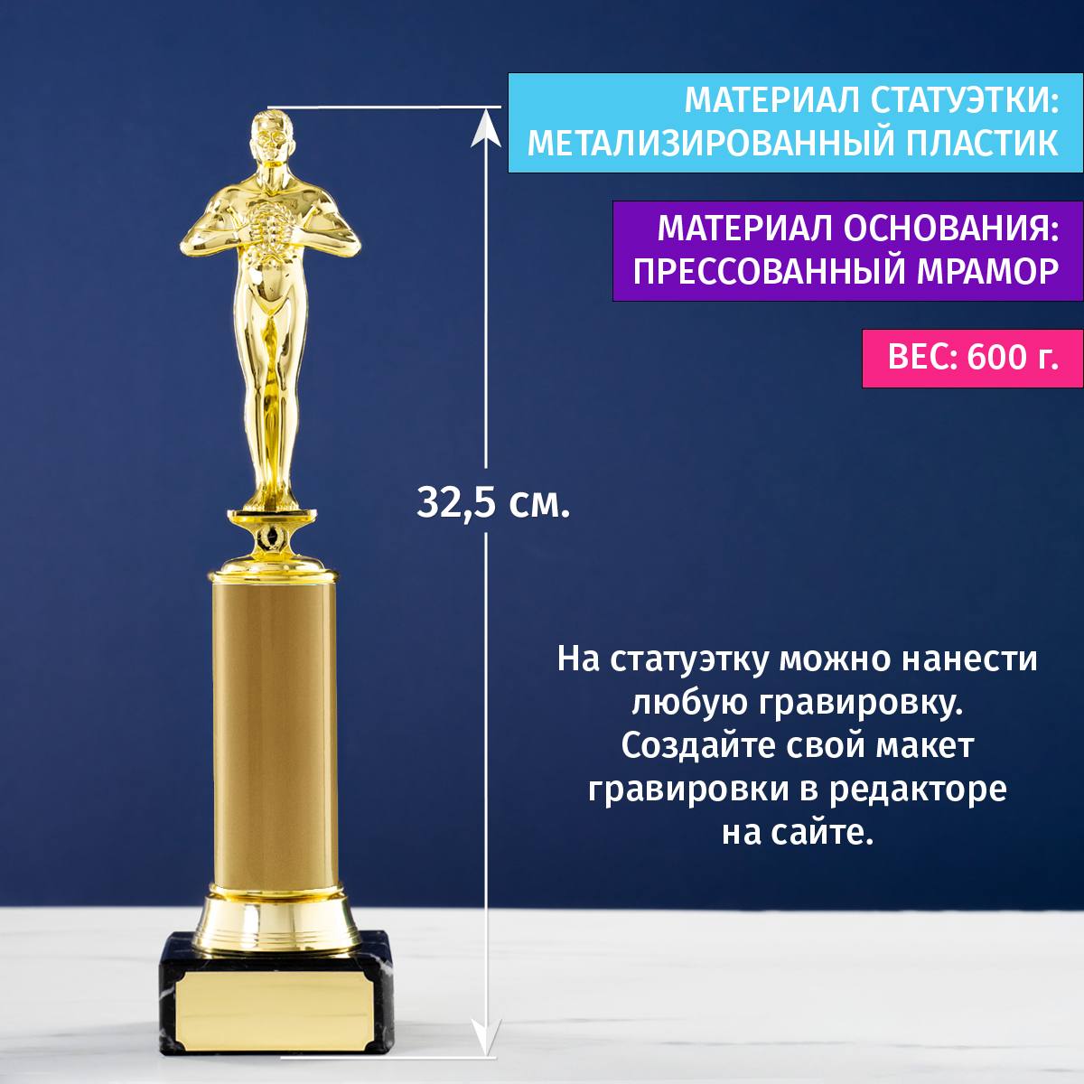 Оскар с вашей надписью