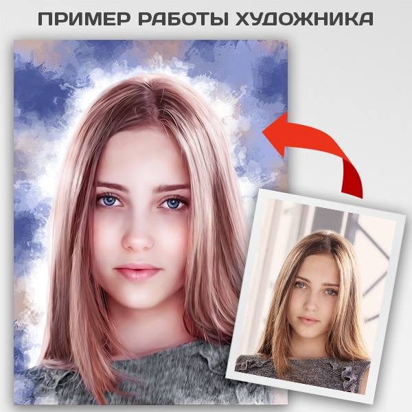 Классический женский портрет по фото