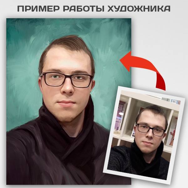 Классический мужской портрет по фото