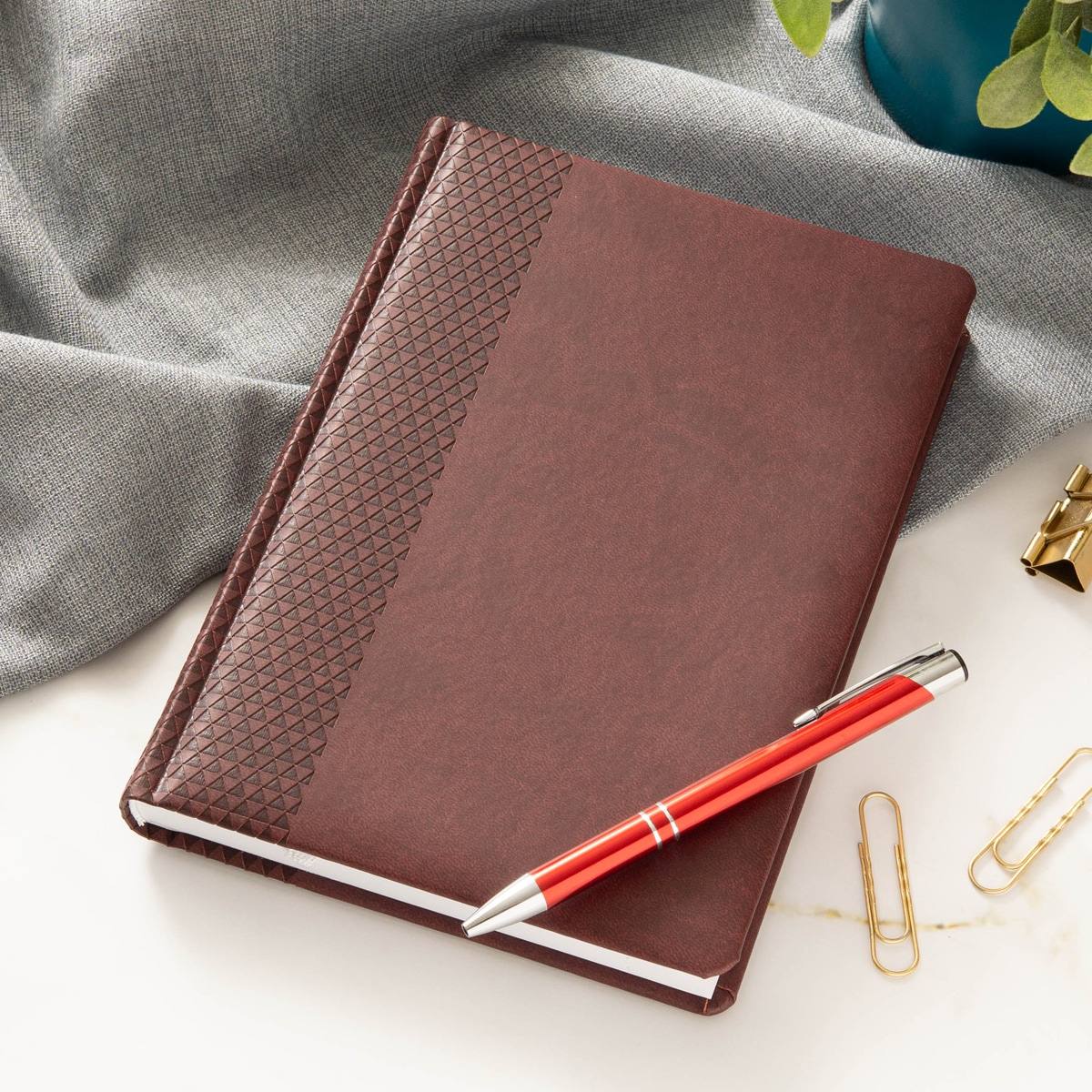 Набор с ручкой Деловой стиль бордо