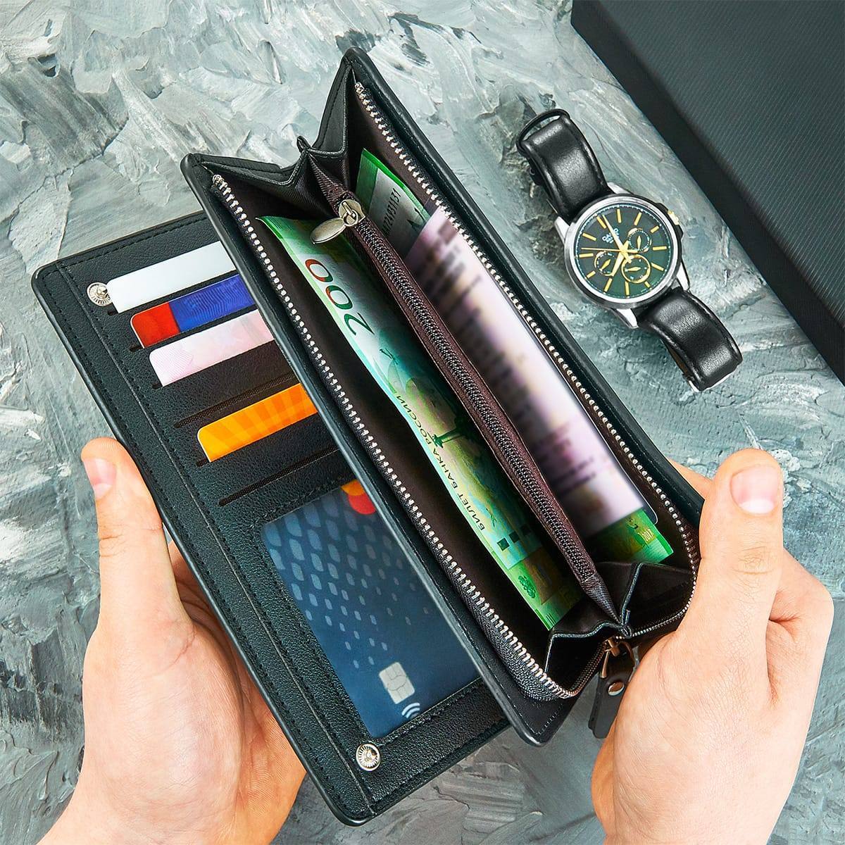 Именной кошелек-портмоне Блэк