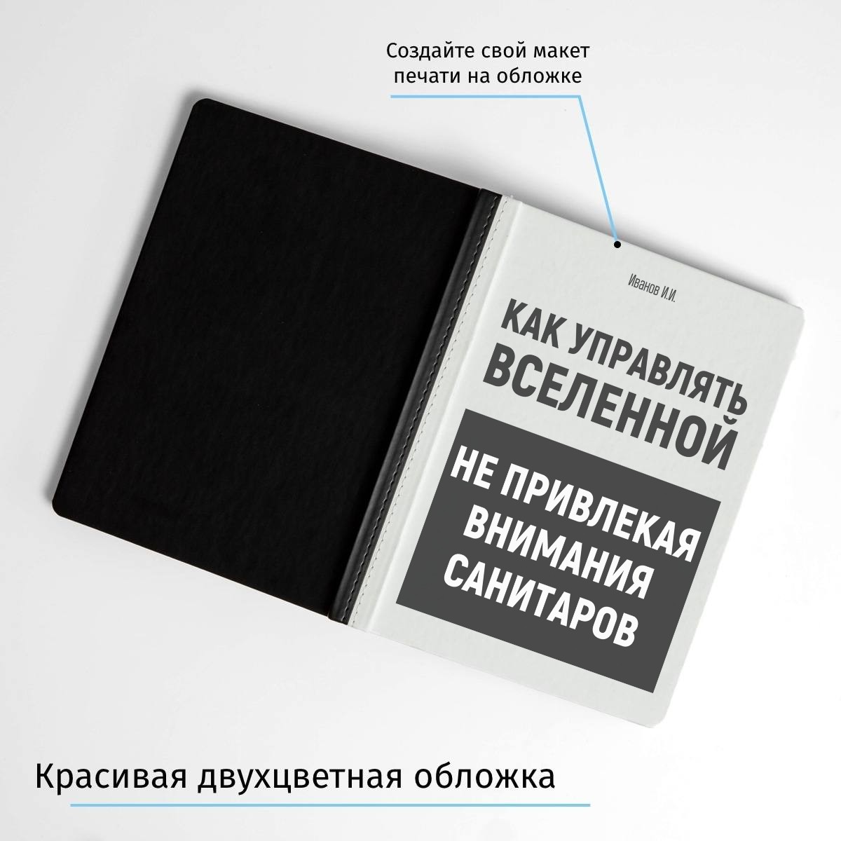 Именной ежедневник Как управлять вселенной не привлекая внимание санитаров