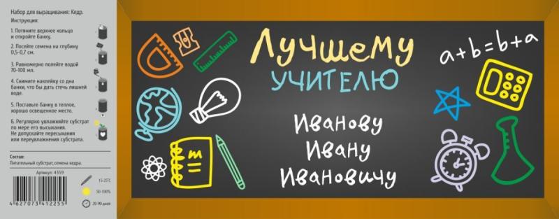 Растение в банке *Лучшему учителю